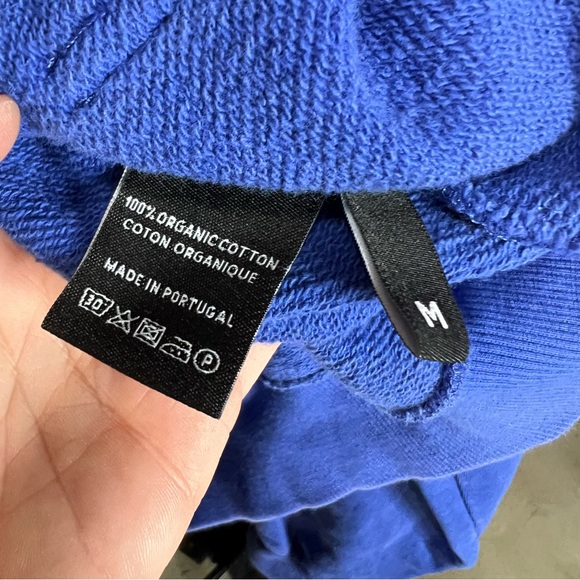 COPYRIGHT Blue Hooded Graphic Sweatshirt, M - Picture 9 of 11